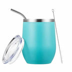 Calebasse maté en métal isotherme Bleu Ma Théière