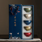 Ensemble de 5 tasses de thé en céramique - 100ML Ma Théière