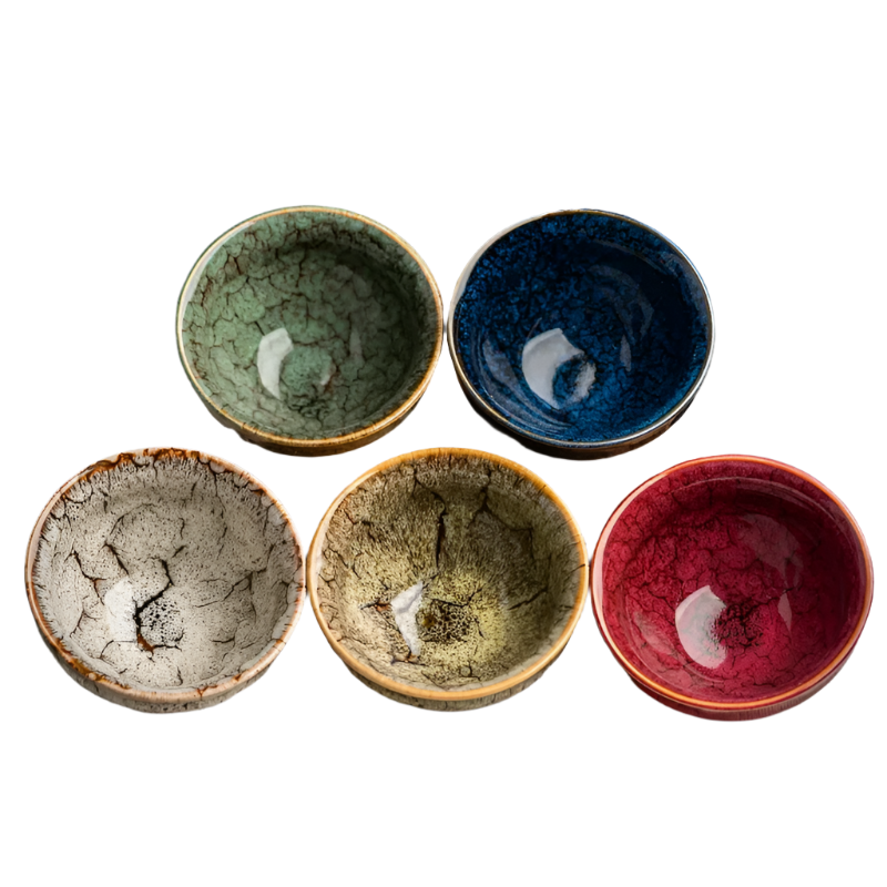 Ensemble de 5 tasses de thé en céramique - 125ML