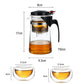 Ensemble théière en verre avec infuseur et 2 tasses 750mL Ma Théière