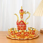Ensemble théière + tasse + plateau en métal turque deluxe Ma Théière