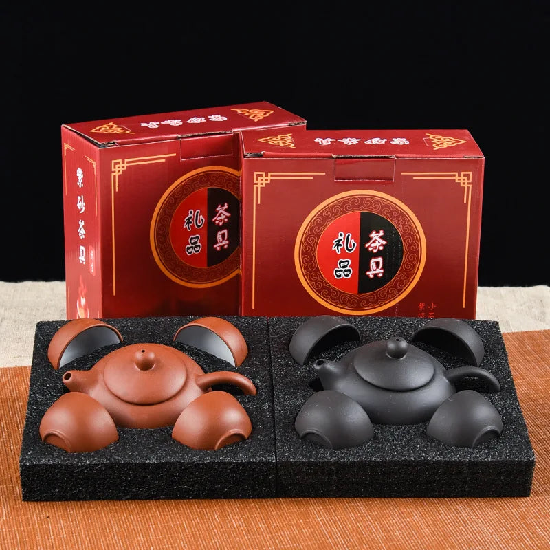 Service à thé en céramique chinoise + 4 tasses Ma Théière