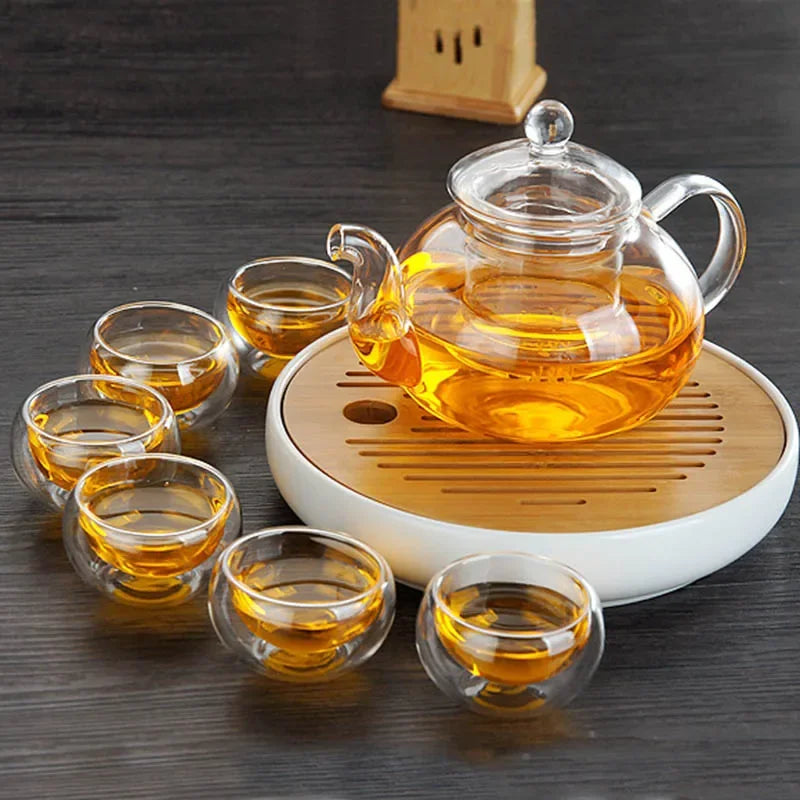 Service à thé en verre avec 6 personnes - 600ml Ma Théière