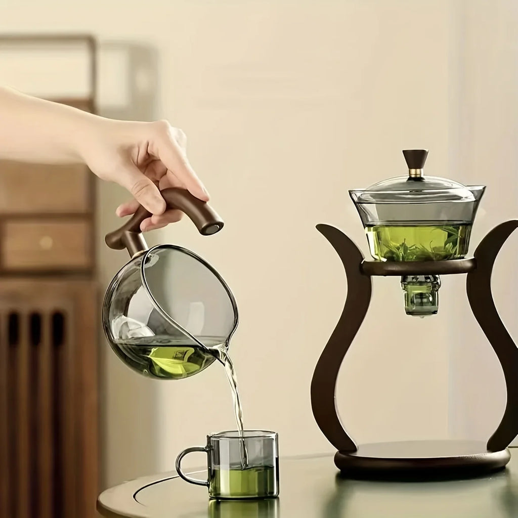 Service à thé en verre goutte à goutte + 6 tasses Ma Théière