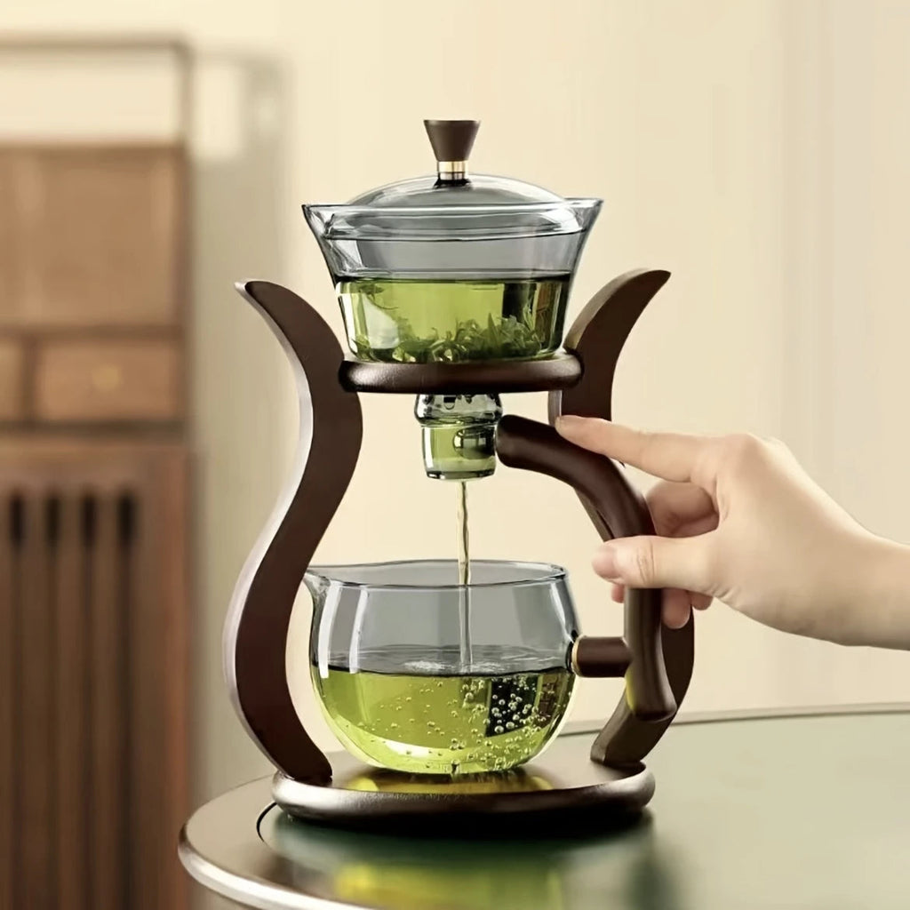 Service à thé en verre goutte à goutte + 6 tasses Ma Théière