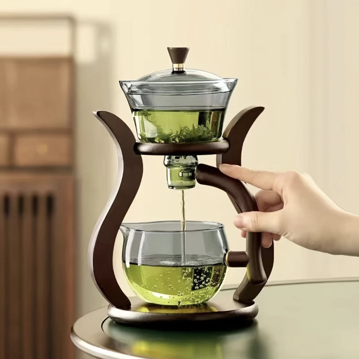 Service à thé en verre goutte à goutte + 6 tasses Ma Théière