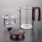 Service à thé en verre interrupteur magnétique + 4 tasses Ma Théière