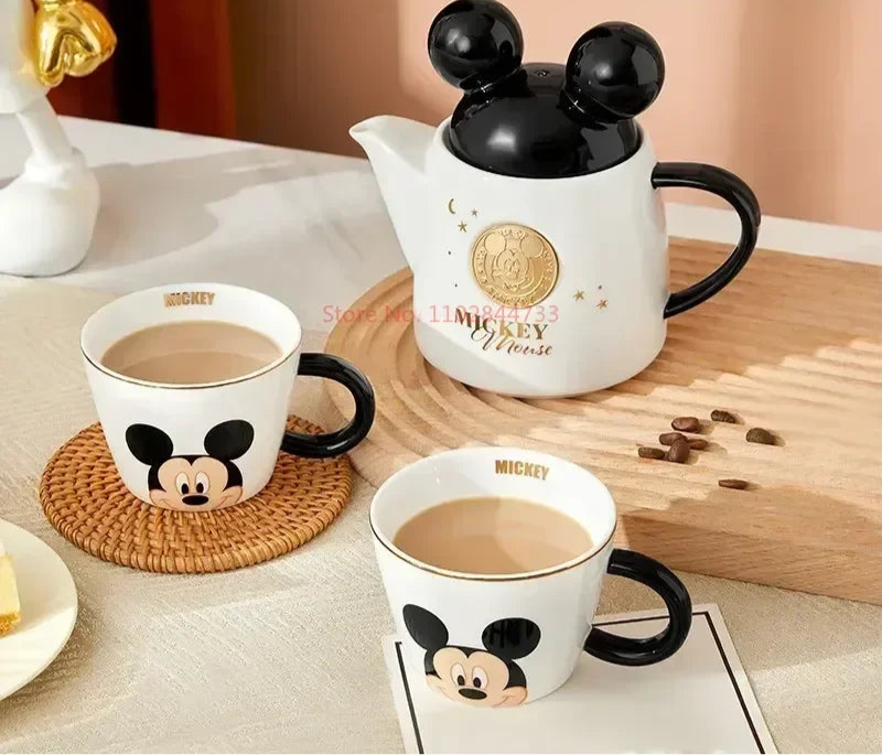 Service à thé tasses et théière céramique Disney Mickey Mouse Ma Théière
