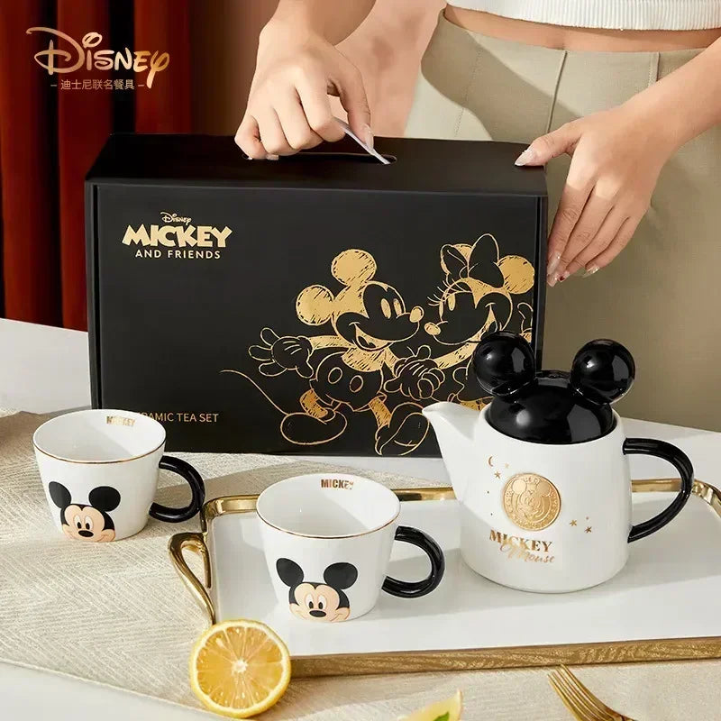 Service à thé tasses et théière céramique Disney Mickey Mouse Ma Théière
