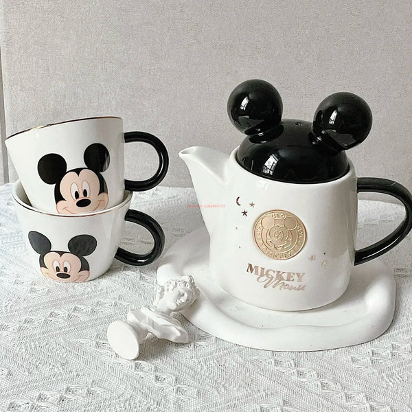 Service à thé tasses et théière céramique Disney Mickey Mouse Ma Théière