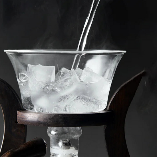 Service à thé : théière en verre turque double étage + 6 tasses + plateau Ma Théière