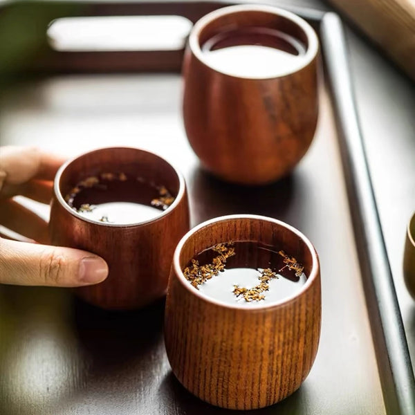 Tasse à thé en bois japonais Ma Théière