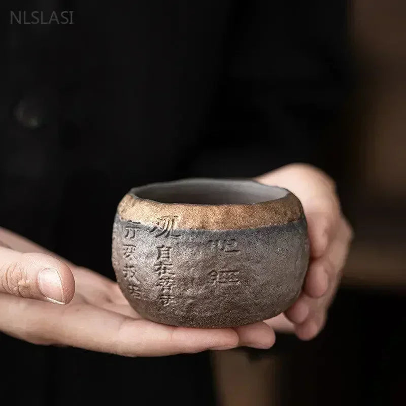 Tasse à thé en céramique chinoise faite à la main 2 pièces - 120ml Ma Théière