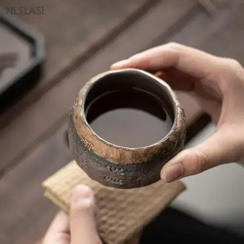 Tasse à thé en céramique chinoise faite à la main 2 pièces - 120ml Ma Théière