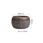 Tasse à thé en céramique chinoise faite à la main 2 pièces - 120ml Ma Théière