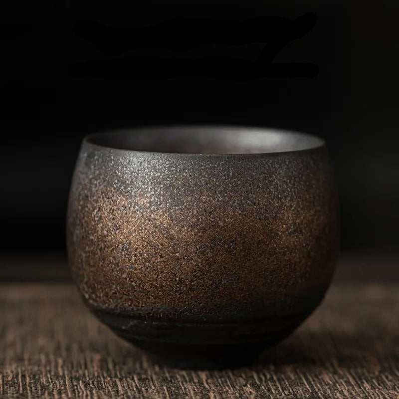 Tasse à thé en céramique japonaise style granit - 80ml Ma Théière