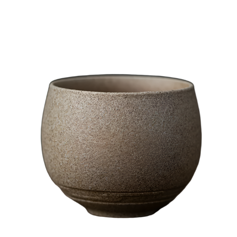 Tasse à thé en céramique style japonaise beige - 80ml
