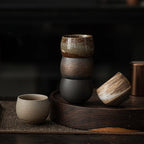 Tasse à thé en céramique style japonaise noir - 80ml Ma Théière