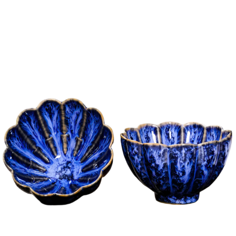 Tasse à thé en porcelaine bleu - 85ML