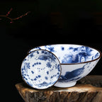 Tasse à thé en porcelaine chinoise bleu et blanc lac - 75ml Ma Théière