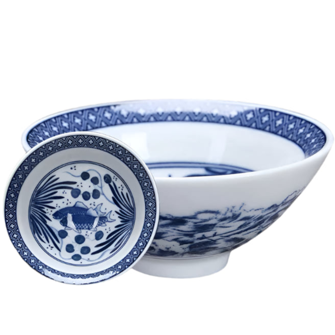 Tasse à thé en porcelaine chinoise poisson - 75ml Ma Théière