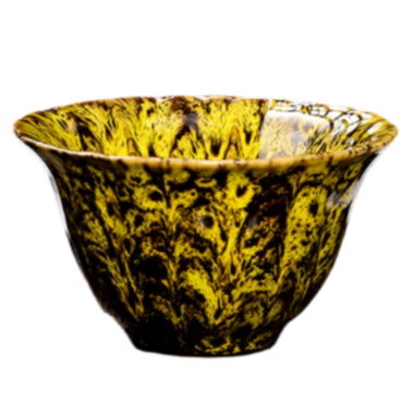 Tasse à thé en porcelaine jaune - 80ML