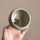 Tasse à thé en porcelaine montagne peinte à la main - 140ml Ma Théière