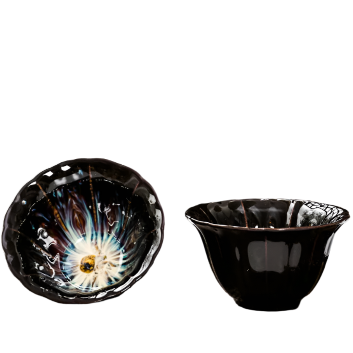 Tasse à thé en porcelaine noire - 80ML