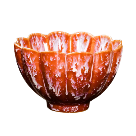 Tasse à thé en porcelaine orange - 85ML