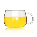 Tasse à thé en verre avec infuseur et couvercle plat - 350ml Ma Théière