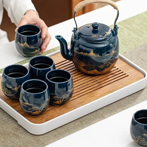 Tasse à thé style japonaise en porcelaine feuille - 180ML Ma Théière