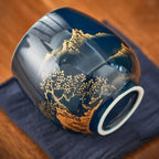 Tasse à thé style japonaise en porcelaine paysage - 180ML Ma Théière