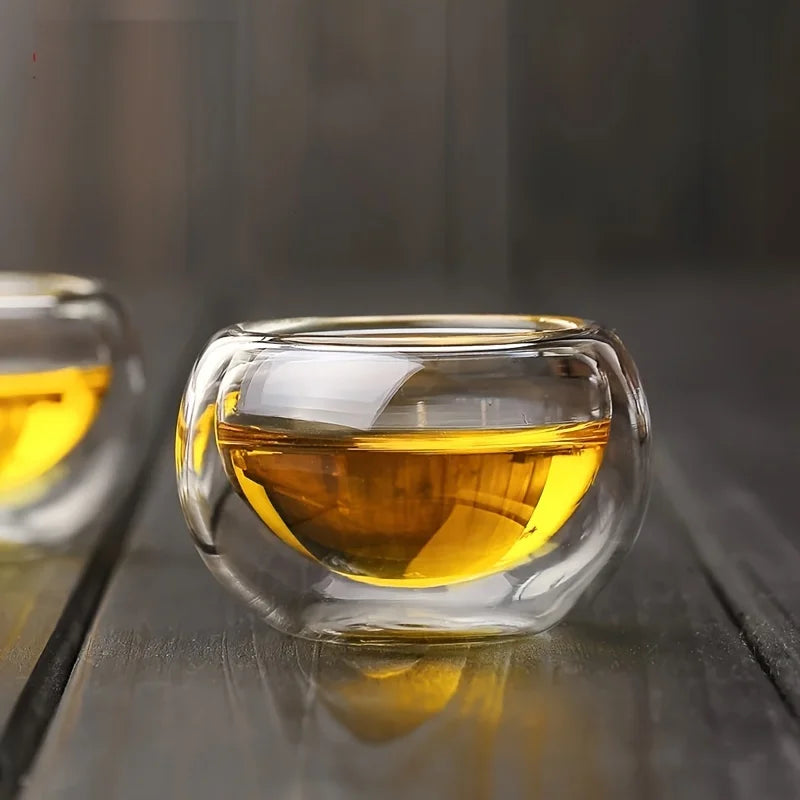 Tasses à thé en verre double paroi isotherme - 50ml Ma Théière