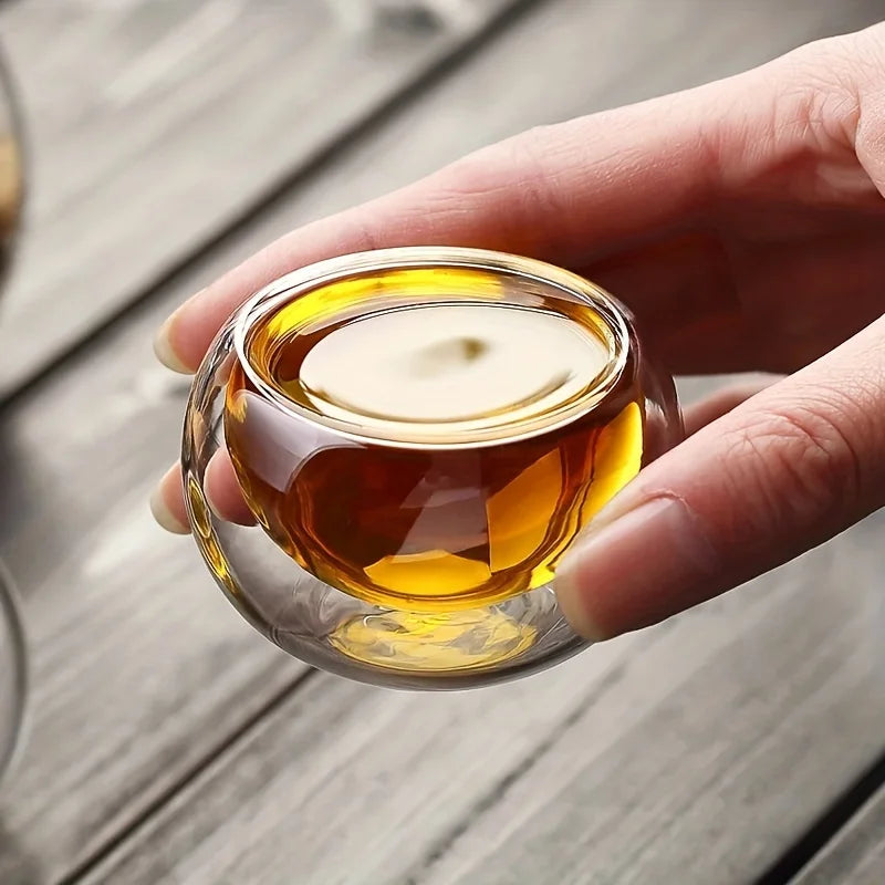Tasses à thé en verre double paroi isotherme - 50ml Ma Théière