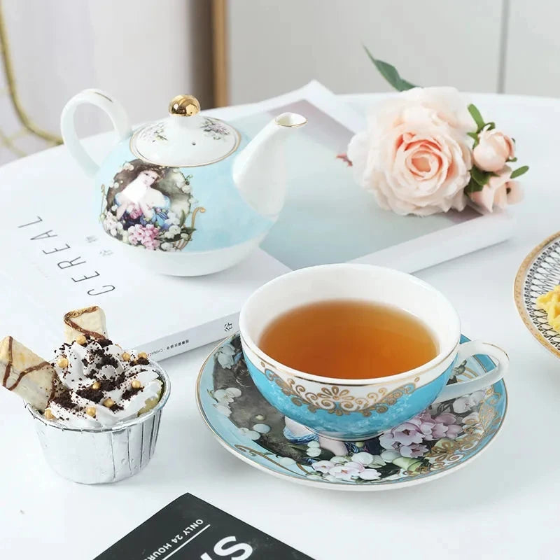 Théière anglaise 250ML + tasse en céramique 230ML peaceful Ma Théière