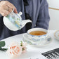 Théière anglaise 250ML + tasse en céramique 230ML rose et bleue Ma Théière
