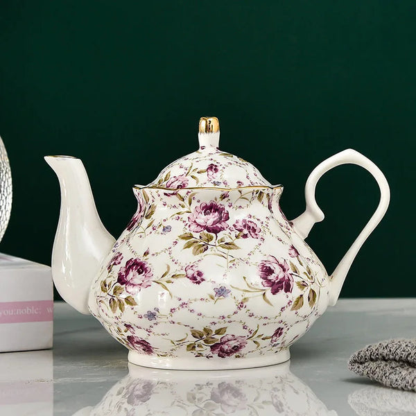 Théière anglaise en porcelaine violette - 900ML Ma Théière