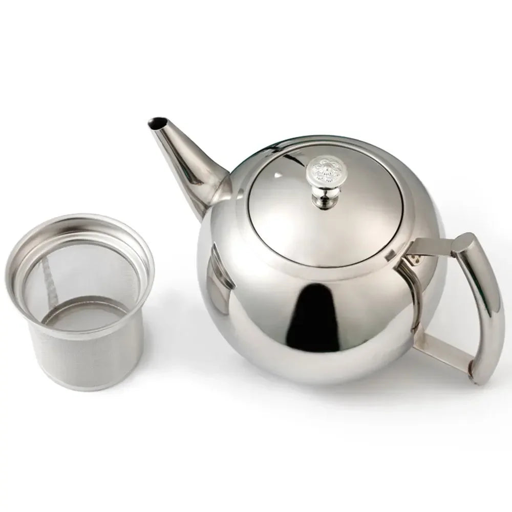 Théière en acier inoxydable marocaine argent 1.5L Ma Théière
