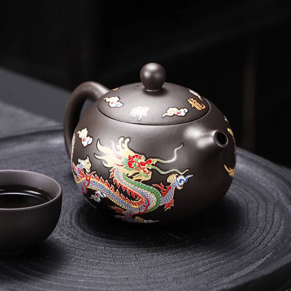 Théière en argile chinoise dragon mythique Ma Théière