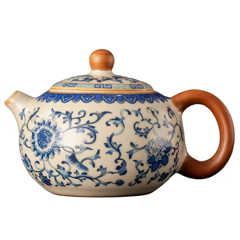 Théière en céramique chinoise authentique fleurs - 220ML Ma Théière