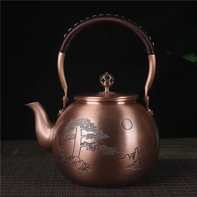 Théière en cuivre japonaise 4 éléments - 1500mL Cuivre Ma Théière