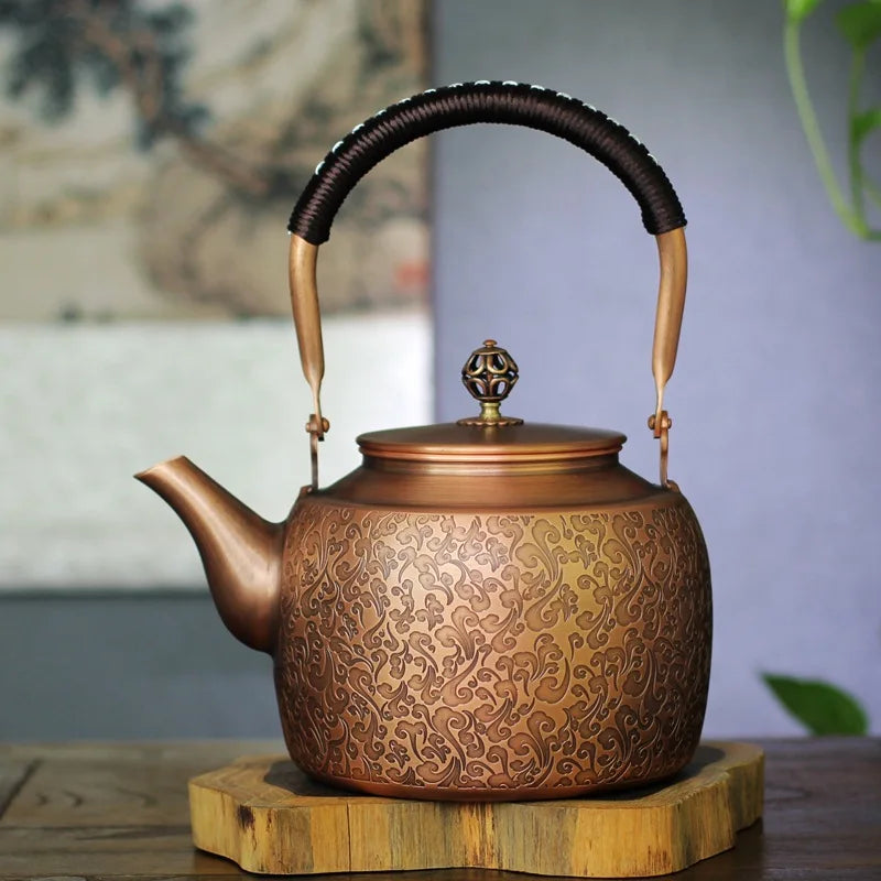 Théière en cuivre japonaise avec poignée - 1.5L C Ma Théière