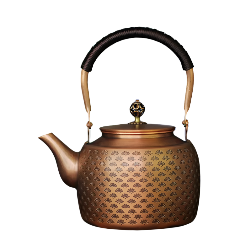Théière en cuivre japonaise avec poignée - 1.5L