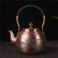 Théière en cuivre japonaise gravure villa rizière - 1500mL Cuivre Ma Théière