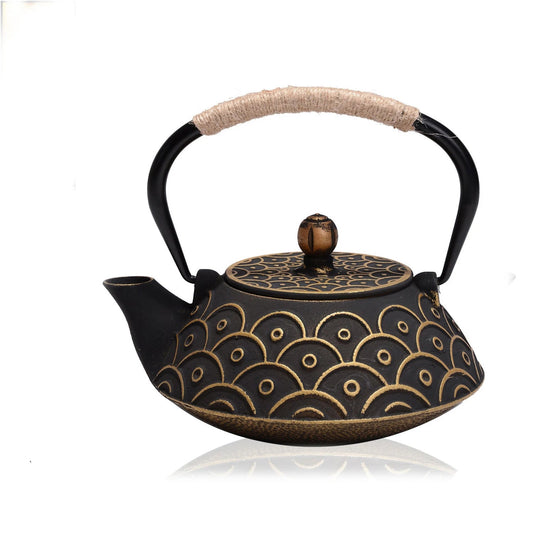 Théière en fonte style japonais cercle - 900ML Ma Théière
