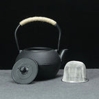 Théière en fonte traditionnelle style japonaise noir Ma Théière