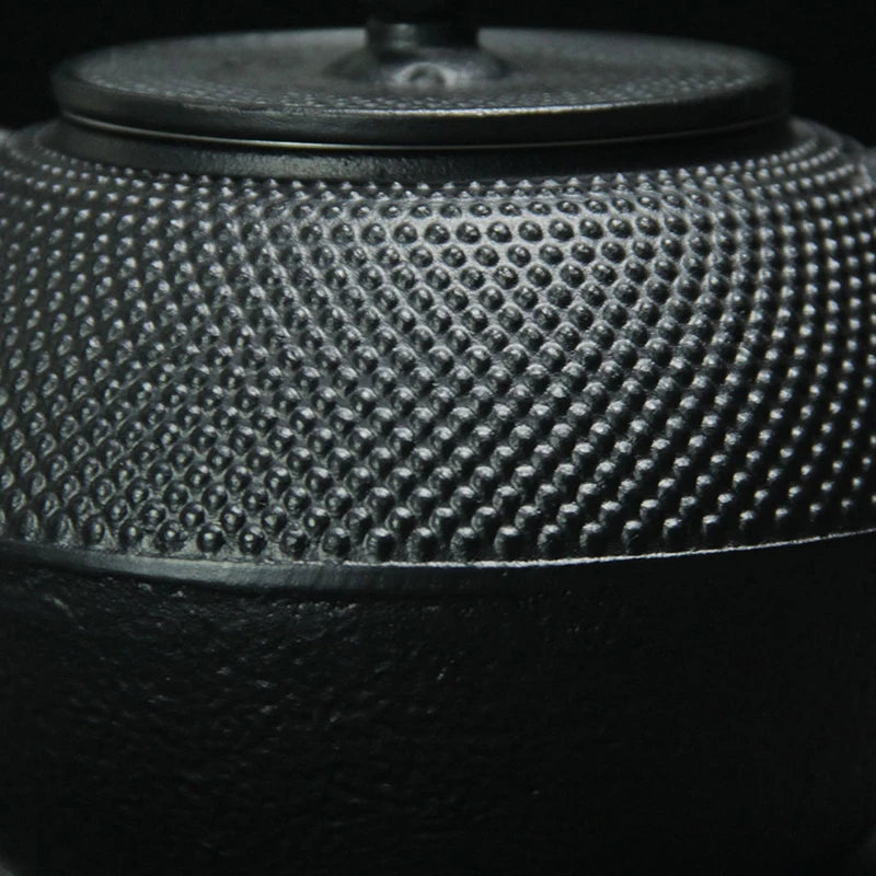 Théière en fonte traditionnelle style japonaise noir Ma Théière