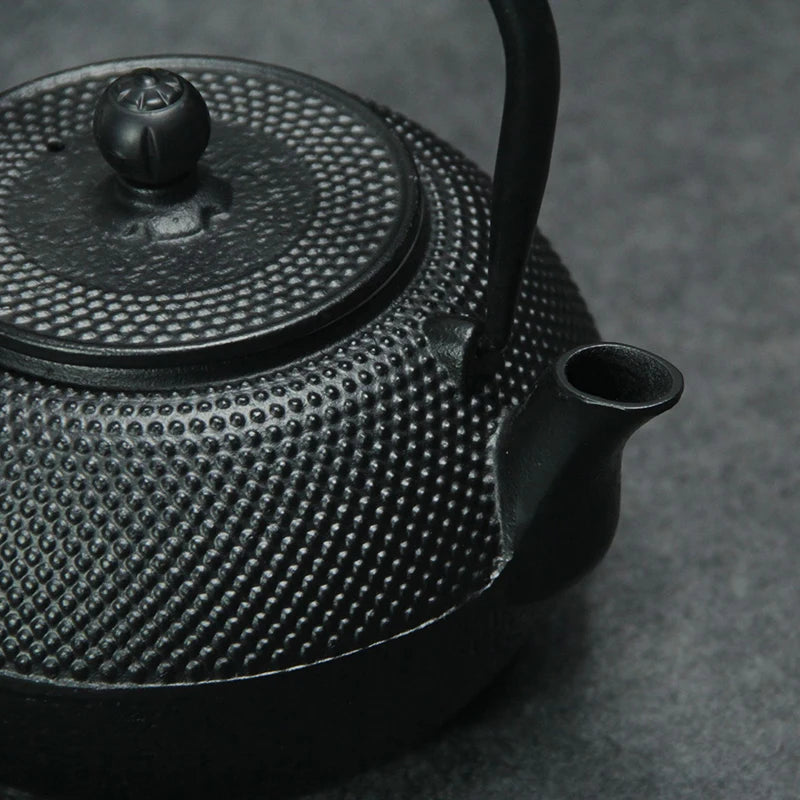 Théière en fonte traditionnelle style japonaise noir Ma Théière