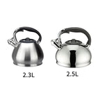 Théière en inox sifflante à induction 2.3L - 2.5L Ma Théière