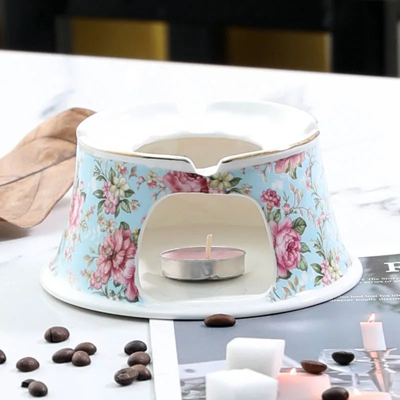 Théière en porcelaine anglaise avec base chauffante - 400ML Ma Théière